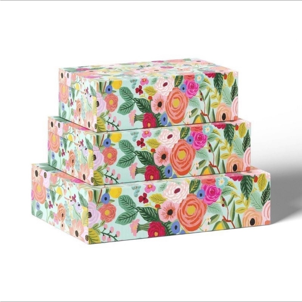 Rifle Paper Co. Decorative Medium Size Storage Box - Garden Party - Picture 3 of 8